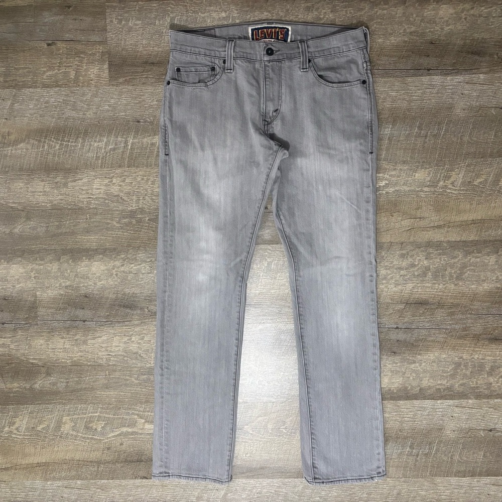Levi's 511 Jeans Men's 33x30 Gray Wash Faded Skinny Grunge Y2K 2002
